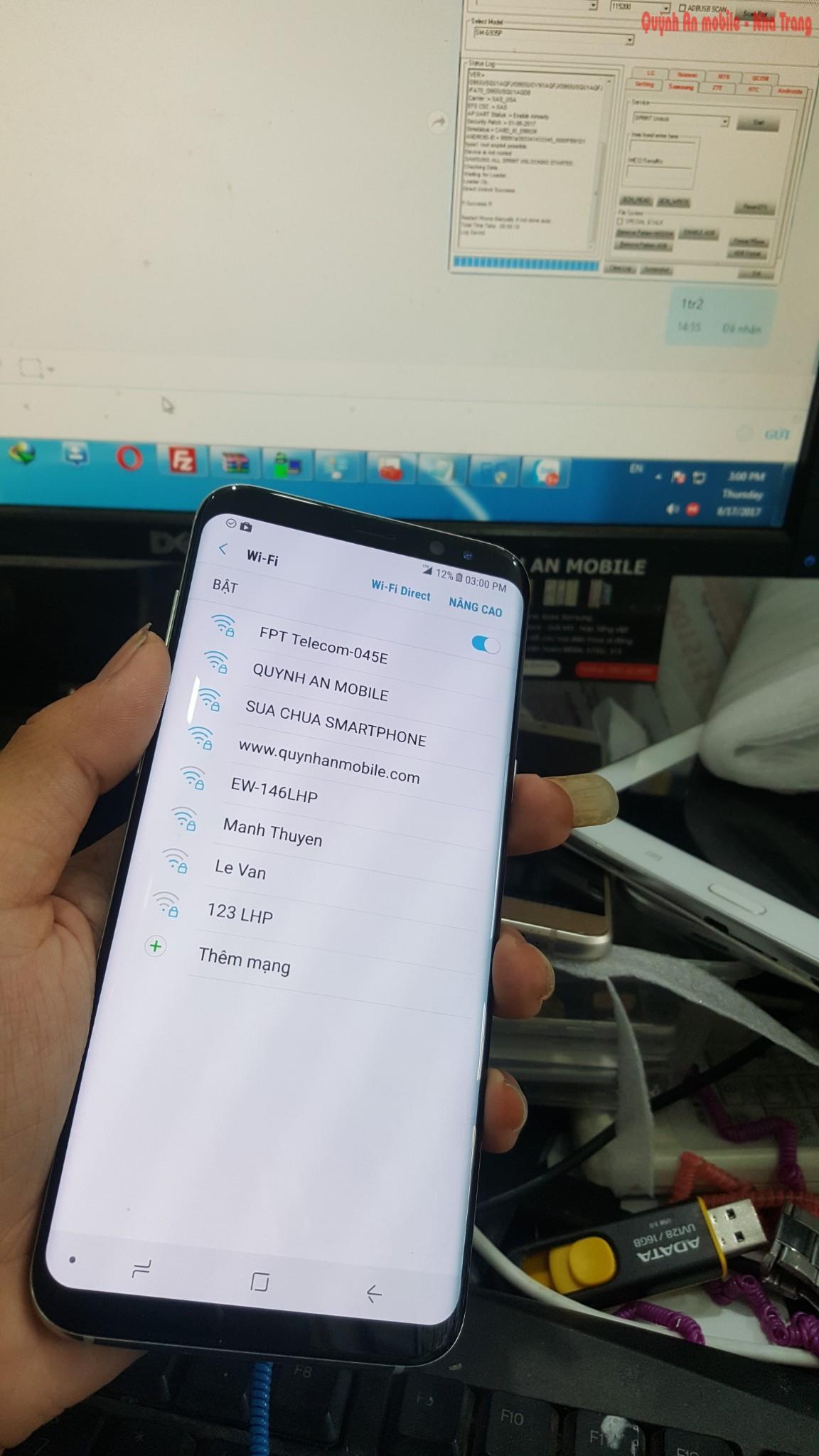 Mở mạng Samsung Galaxy S8 SM-G955U tại Nha Trang 3