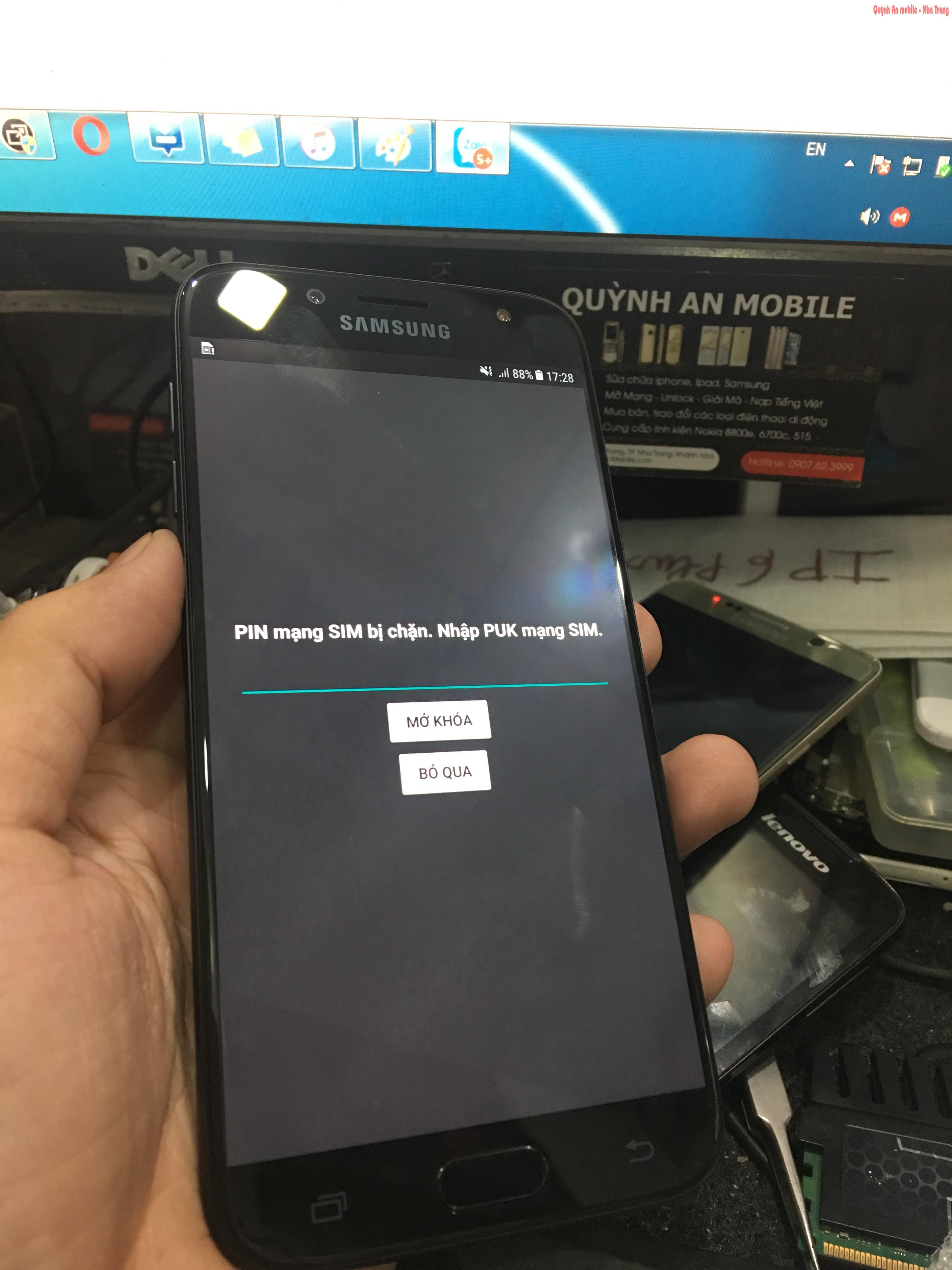 Unlock Samsung galaxy j7 pro SM-J730F tại Nha Trang lấy ngay