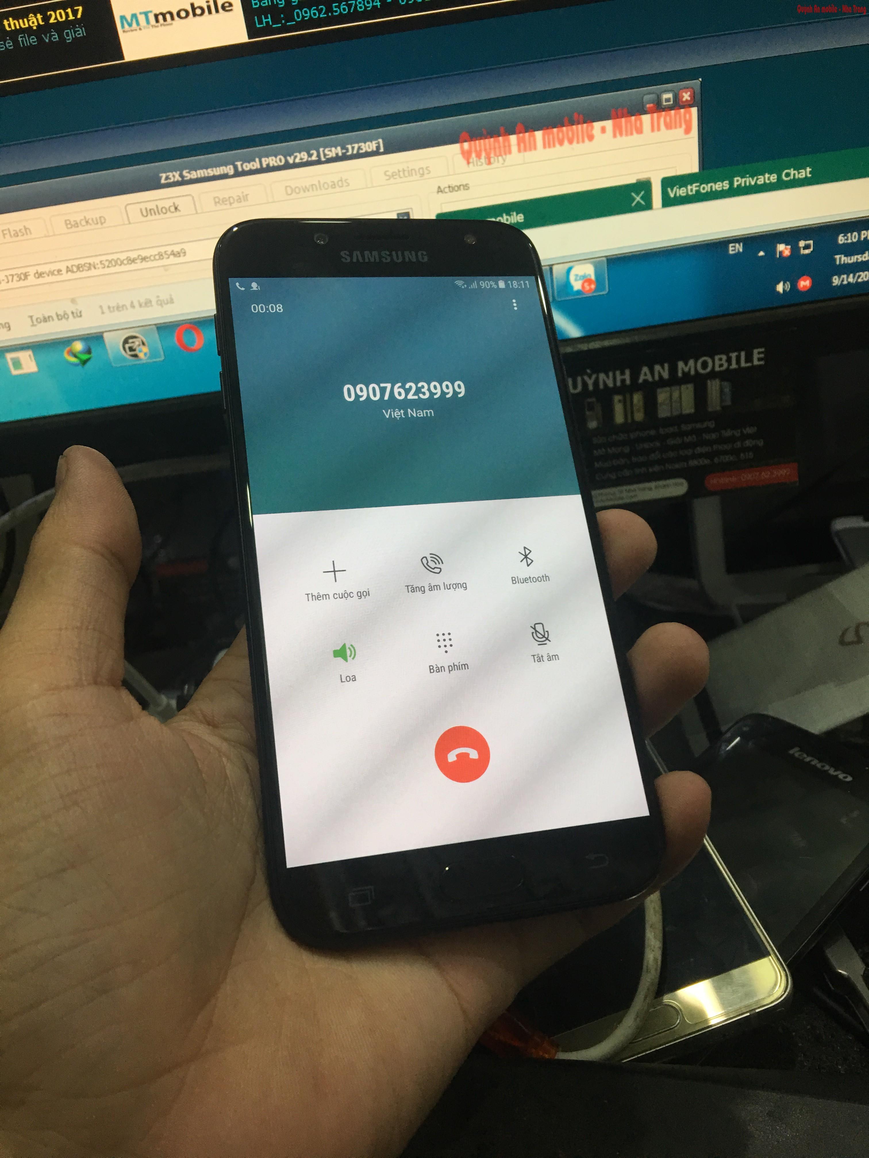 Unlock Samsung galaxy j7 pro SM-J730F tại Nha Trang lấy ngay