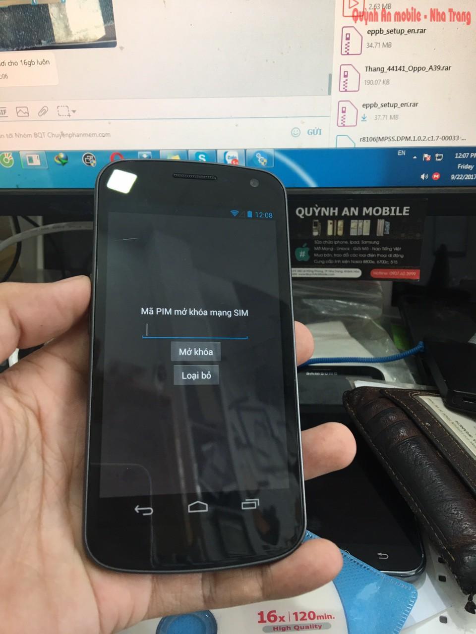 Unlock Samsung Galaxy nexus SC-04D tại Nha Trang