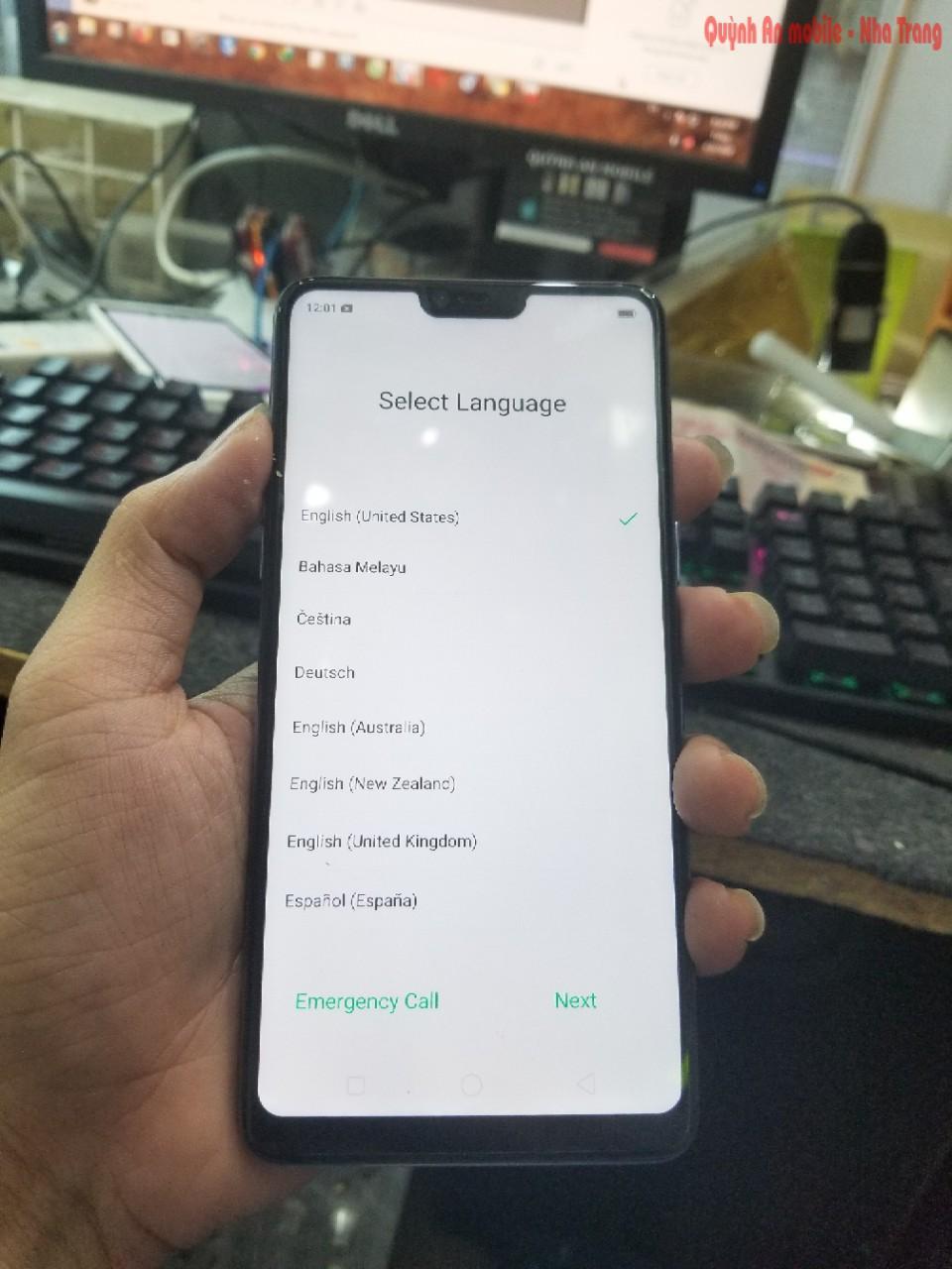 Xóa mật khẩu Oppo F7 tại Nha Trang liên hệ 0907623999