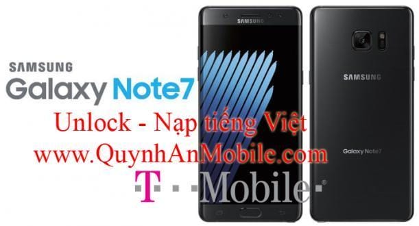 Unlock Note 7 tại Nha Trang