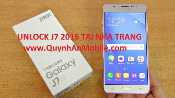 Unlock J7 2016 SM J710F tại Nha Trang