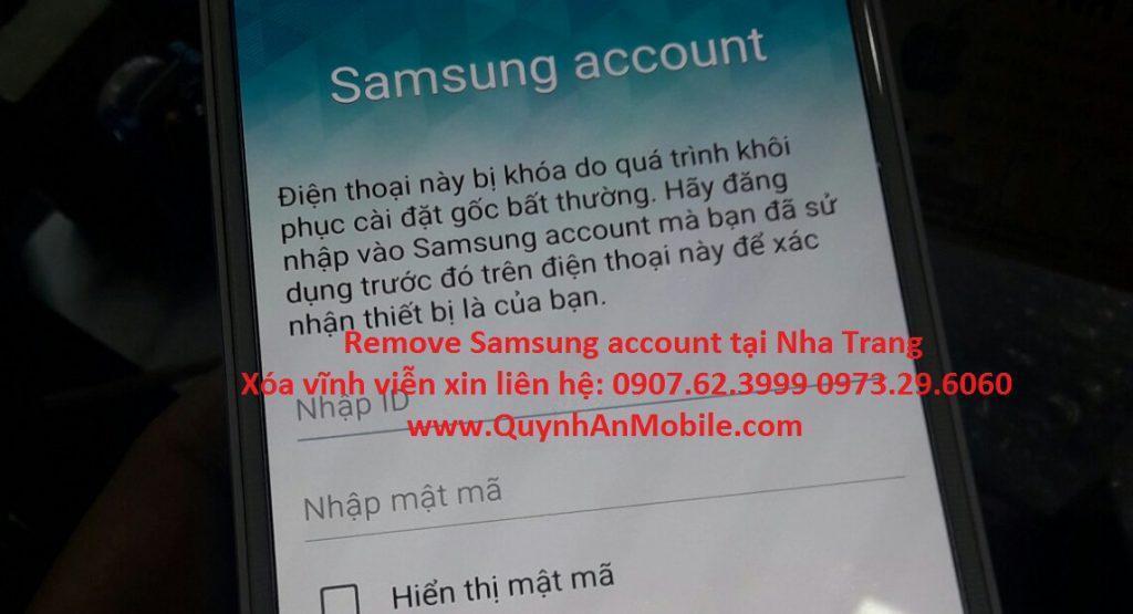 Samsung account remove